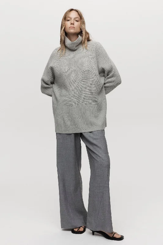 DALI JUMPER - SAGE Mesh Sweater Canvas Denim