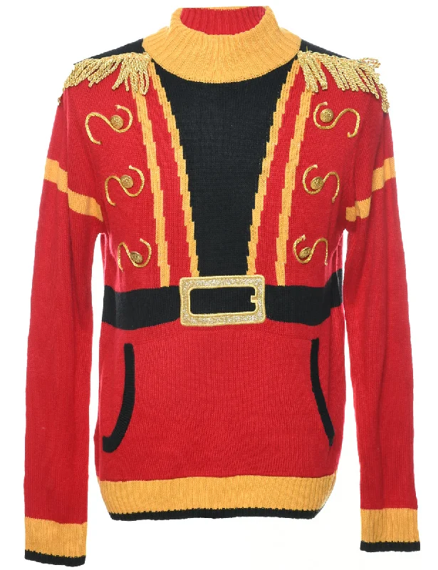 Festive Season Christmas Jumper - M Oversized Loose Flowy
