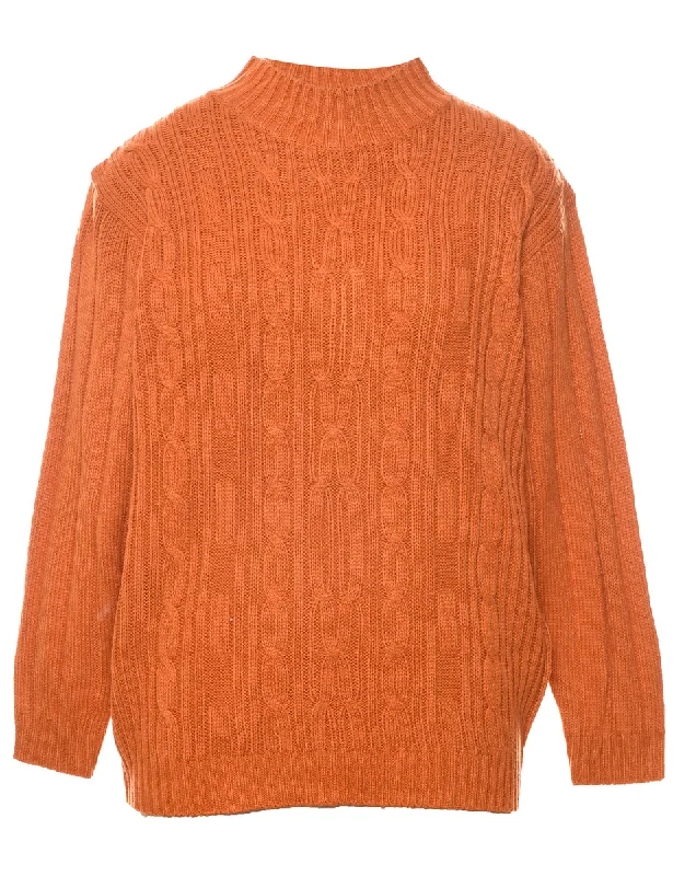Haband Cable Knit Jumper - L Lace Blend Ribbed Blend Corduroy Blend