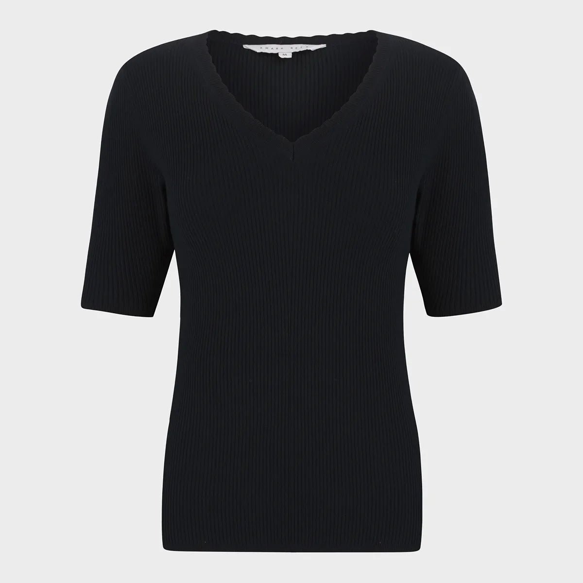 Ladies Ribbed Short Sleeve Jumper Beaded Sweater Sequined Faux Fur