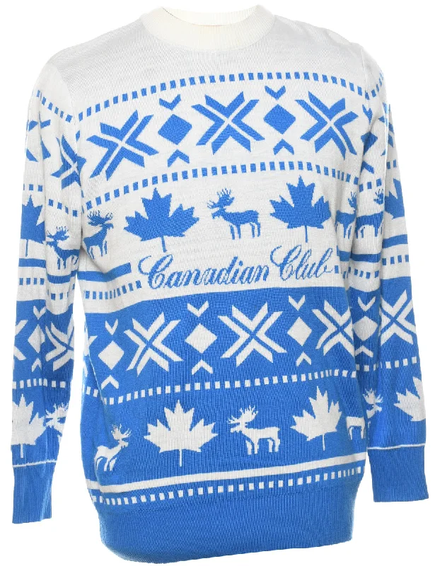 Nordic Christmas Jumper - S Collared Crew Neck Turtle Neck