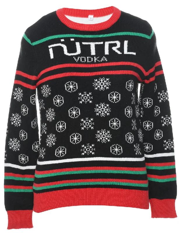 Snowfall Design Christmas Jumper - S Neon Metallic Matte