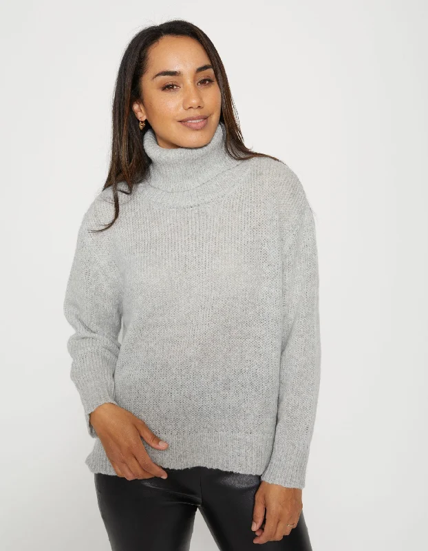 Stella + Gemma | Goldie Jumper | Silver Grey Stylish Fashionable Trendy