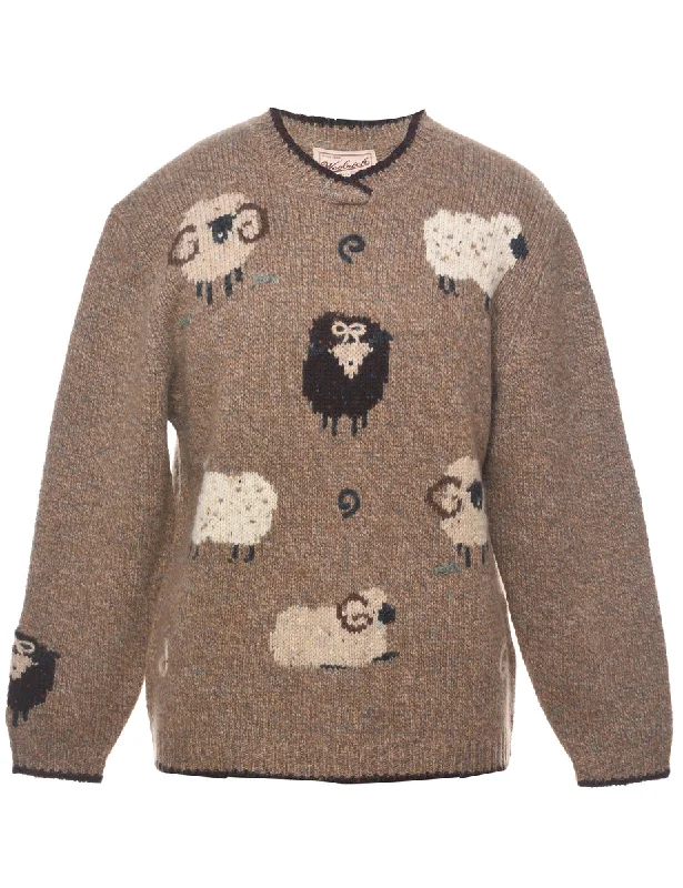 Woolrich Jumper - M Fitted Loose Oversized