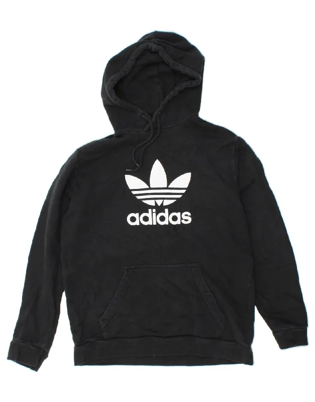 ADIDAS Mens Graphic Hoodie Jumper Medium Black Cotton Hoodie with Oversized Fit Loose Comfortable ADIDAS Mens Graphic Hoodie Jumper Medium Black Cotton Hoodie with Oversized Fit Loose Comfortable