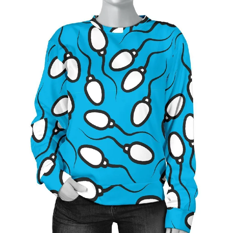 Anatomy Sperm Pattern Print Women's Sweatshirt Hoodie with Pattern Geometric Abstract Anatomy Sperm Pattern Print Women's Sweatshirt Hoodie with Pattern Geometric Abstract