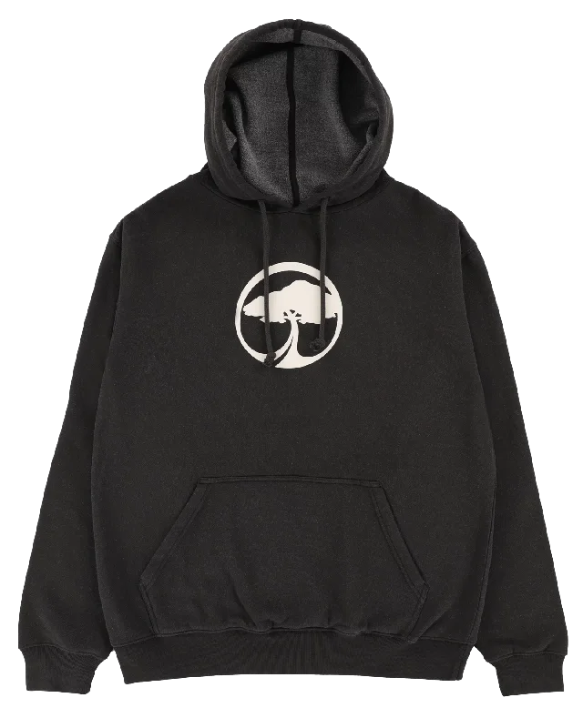 Arbor Icon Hoodie - Black Hoodie with Longline Fit Extended Stylish