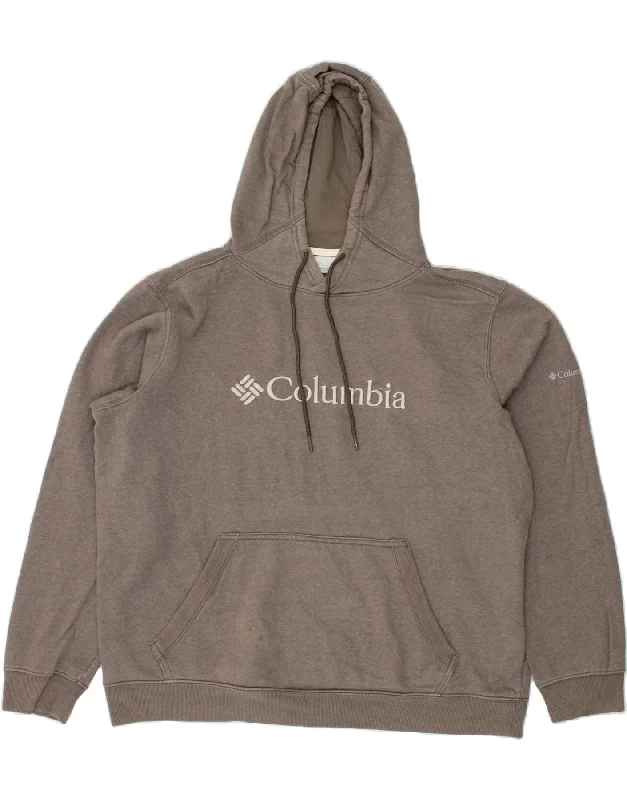 COLUMBIA Mens Graphic Hoodie Jumper XL Grey Cotton Hoodie with Zipper Placket Modern Functional COLUMBIA Mens Graphic Hoodie Jumper XL Grey Cotton Hoodie with Zipper Placket Modern Functional