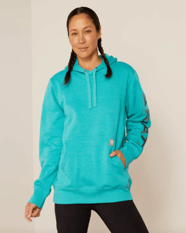 Ariat Women's Rebar Latigo Bay Graphic Hoodie 10048792 Hoodie with Zipper Versatile Modern