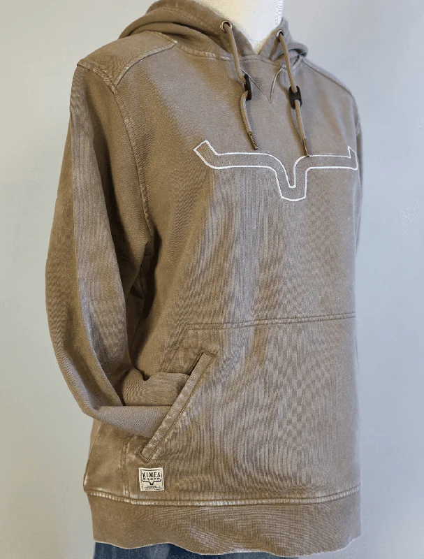 Kimes Ranch Women's Brown Lamar Hoodie Hoodie with Raglan Sleeves Sporty Comfortable Kimes Ranch Women's Brown Lamar Hoodie Hoodie with Raglan Sleeves Sporty Comfortable