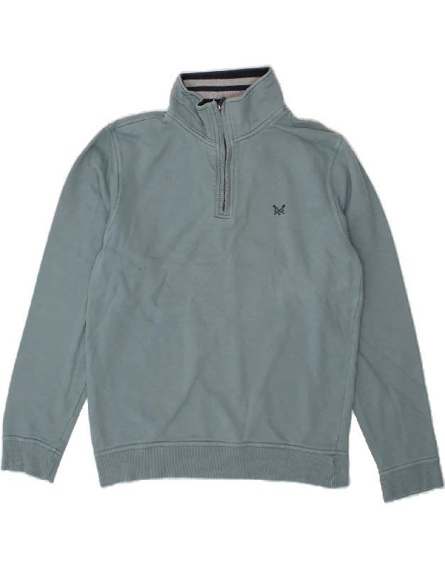 CREW CLOTHING Mens Zip Neck Sweatshirt Jumper Medium Grey Cotton Hoodie with Print Artistic Unique CREW CLOTHING Mens Zip Neck Sweatshirt Jumper Medium Grey Cotton Hoodie with Print Artistic Unique