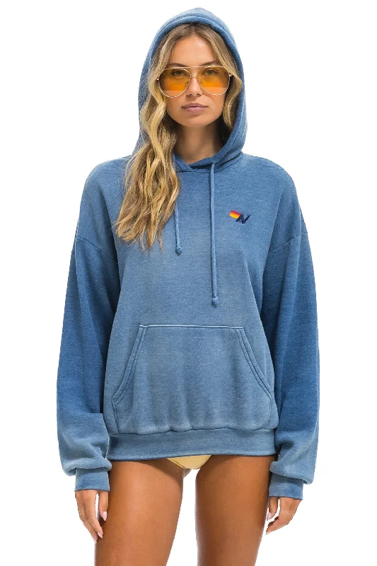 ESSENTIAL RELAXED PULLOVER HOODIE - FADED WATER Hoodie with Drawcord Adjustable Secure ESSENTIAL RELAXED PULLOVER HOODIE - FADED WATER Hoodie with Drawcord Adjustable Secure