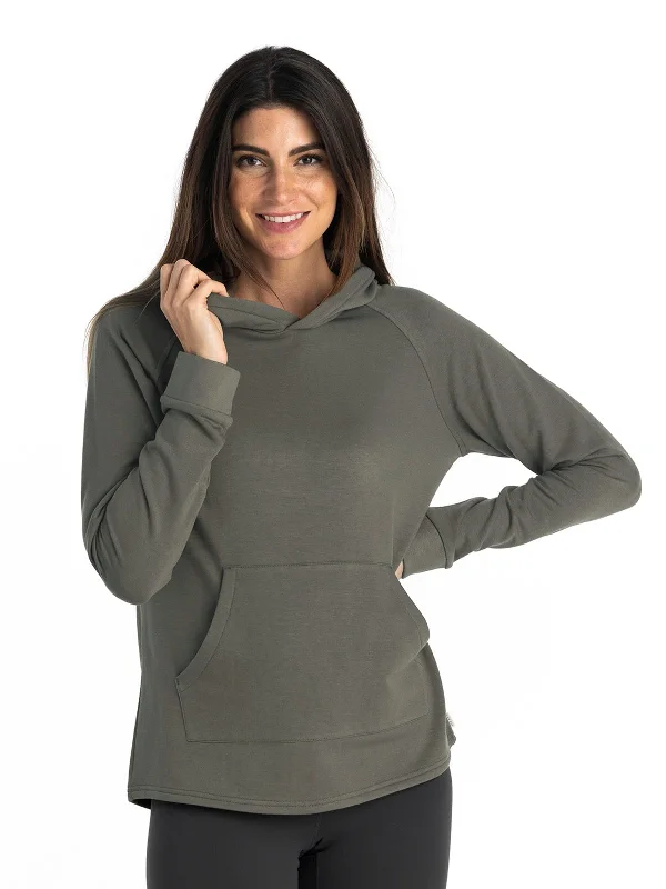 Women's Bamboo Lightweight Fleece Hoodie - Fatigue Oversized Hoodie Comfort Casual