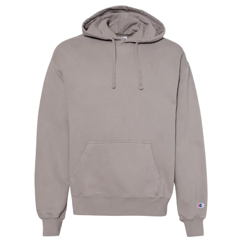 Garment-Dyed Hooded Sweatshirt Hoodie with Reflective Safety Nightwear