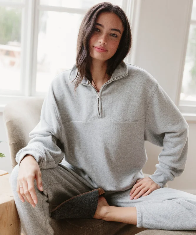 Half Zip Sweatshirt Hoodie with Rhinestones Sparkly Elegant