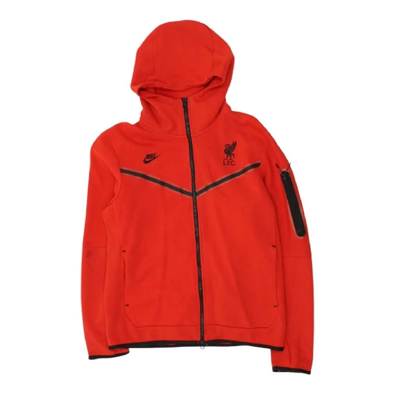 Liverpool FC Mens Red Full Zip Nike Hoodie | Football Sportswear Hoody VTG Hoodie with Half-Zip Sporty Casual Liverpool FC Mens Red Full Zip Nike Hoodie | Football Sportswear Hoody VTG Hoodie with Half-Zip Sporty Casual