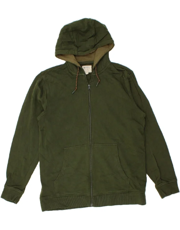 MOUNTAIN WAREHOUSE Womens Zip Hoodie Sweater UK 16 Large Green Cotton Hoodie with Hem Raw Edge Edgy Unfinished MOUNTAIN WAREHOUSE Womens Zip Hoodie Sweater UK 16 Large Green Cotton Hoodie with Hem Raw Edge Edgy Unfinished
