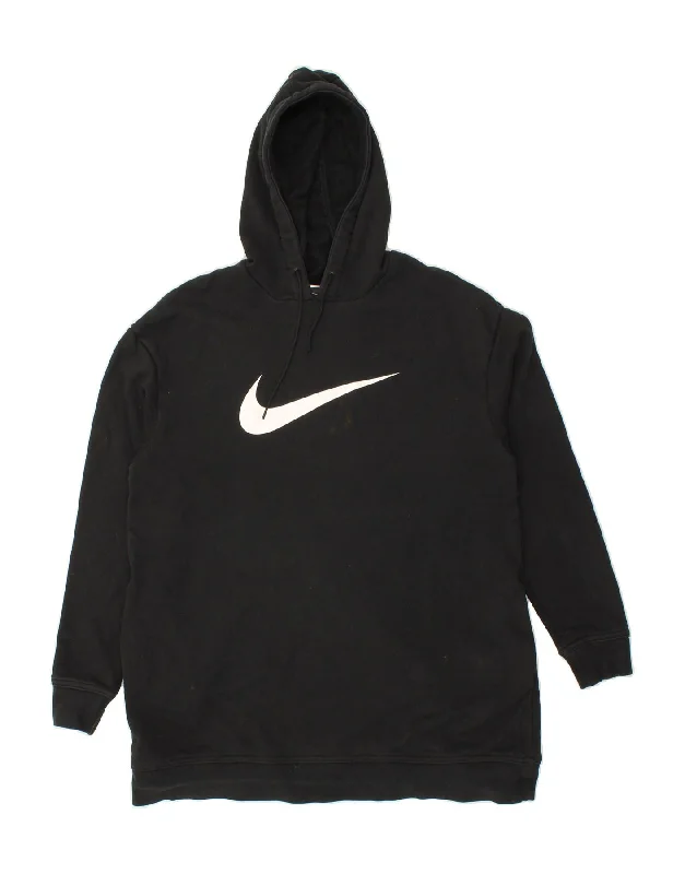 NIKE Mens Graphic Hoodie Jumper Small Black Cotton Hoodie with Full-Zip Functional Layering NIKE Mens Graphic Hoodie Jumper Small Black Cotton Hoodie with Full-Zip Functional Layering