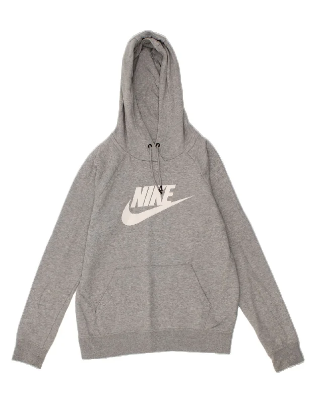 NIKE Mens Graphic Hoodie Jumper Small Grey Cotton Hoodie with Back Slit Movement Comfort NIKE Mens Graphic Hoodie Jumper Small Grey Cotton Hoodie with Back Slit Movement Comfort