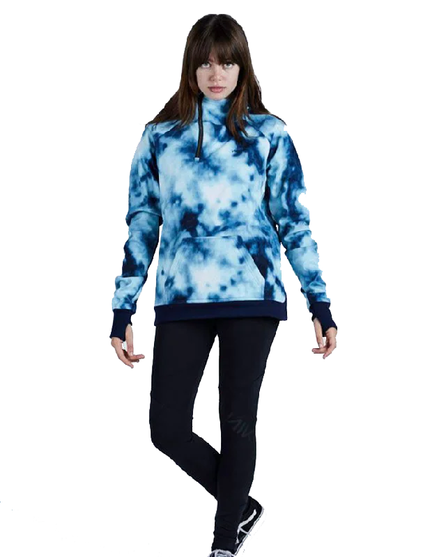 Nikita Womens Case Po Hoody - Tie Dye Hoodie with Snap Buttons Easy Quick