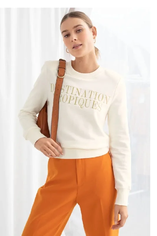 & Other Stories Destination Tropics sweatshirt - size 10 Hoodie with Full-Zip Functional Layering & Other Stories Destination Tropics sweatshirt - size 10 Hoodie with Full-Zip Functional Layering