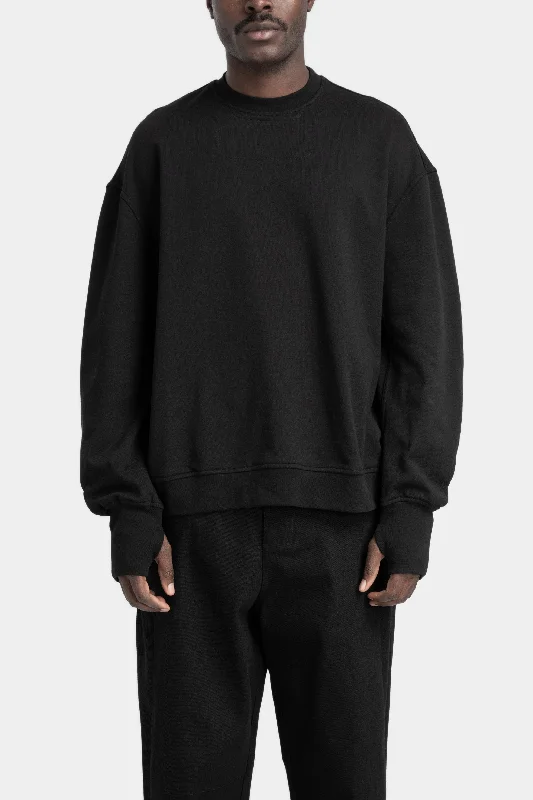 Oversized dip pocket crewneck sweatshirt Hoodie with Hem Drawcord Adjustable Customizable Oversized dip pocket crewneck sweatshirt Hoodie with Hem Drawcord Adjustable Customizable