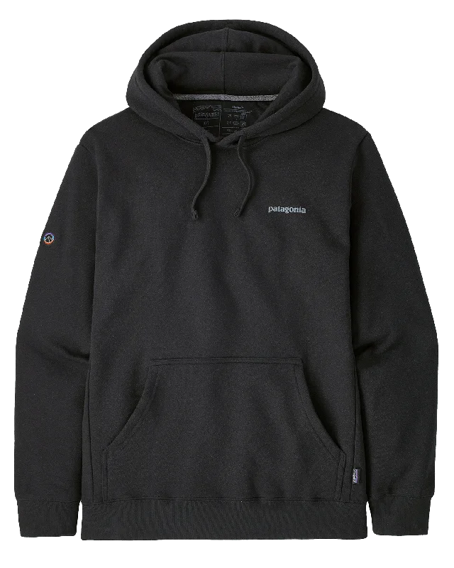 Patagonia Fitz Roy Icon Uprisal Hoodie - Ink Black Hoodie with Applique Textured Unique Patagonia Fitz Roy Icon Uprisal Hoodie - Ink Black Hoodie with Applique Textured Unique