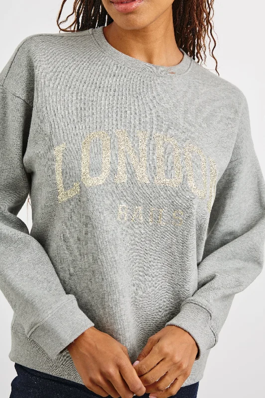 THE VARSITY SWEATSHIRT - LONDON GLITTER Hoodie with Magnetic Closure Innovative Modern THE VARSITY SWEATSHIRT - LONDON GLITTER Hoodie with Magnetic Closure Innovative Modern