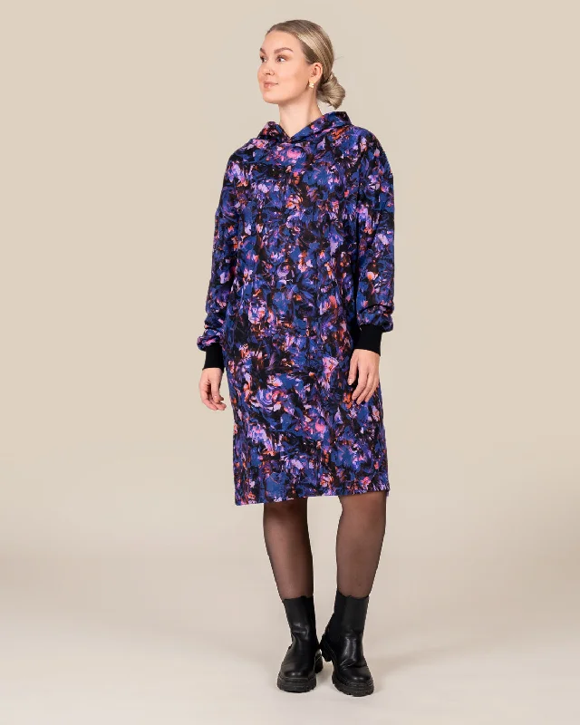 Hoodie Dress Lilac Kide Hoodie with Raglan Sleeves Sporty Comfortable
