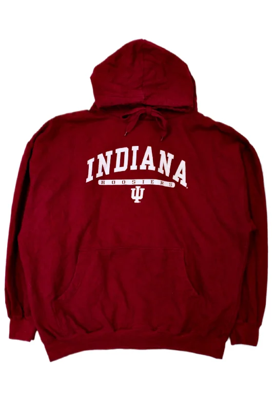 TSI Sportswear - Indiana Hoosiers Hoodie Hoodie with Color Block Contrast Stylish