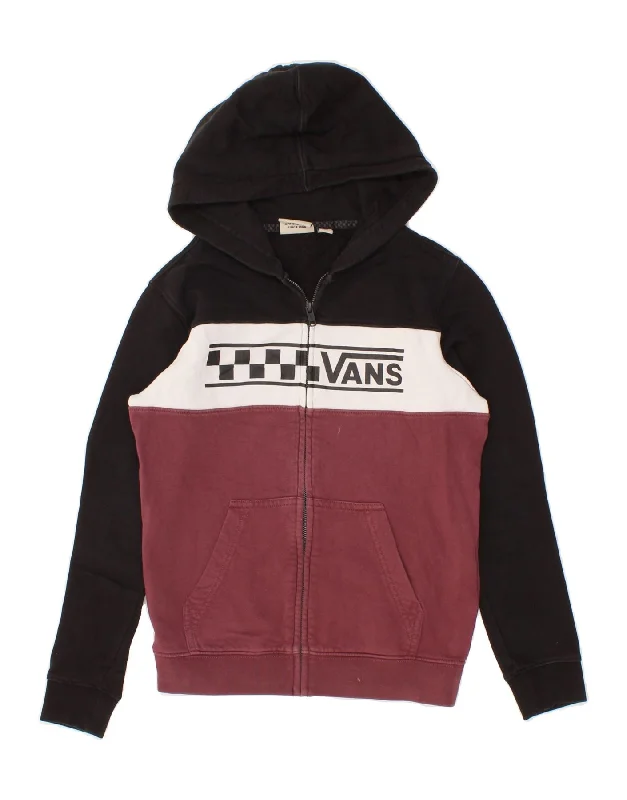 VANS Womens Zip Hoodie Sweater UK 10 Small Multicoloured Colourblock Hoodie with Earth Tones Natural Calm VANS Womens Zip Hoodie Sweater UK 10 Small Multicoloured Colourblock Hoodie with Earth Tones Natural Calm