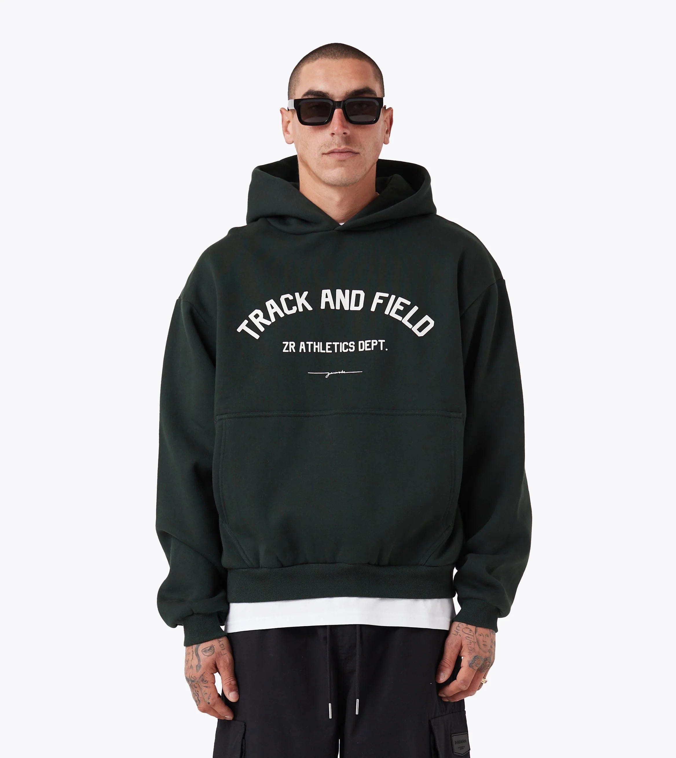 Athletic Box Hoodie Hoodie with Turtle Neck Cozy Winter
