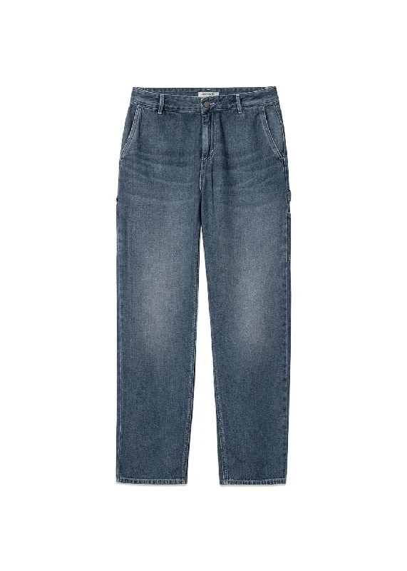 W Pierce Pant Straight - Blue Dark Used Wash Classic Straight-Leg Pants