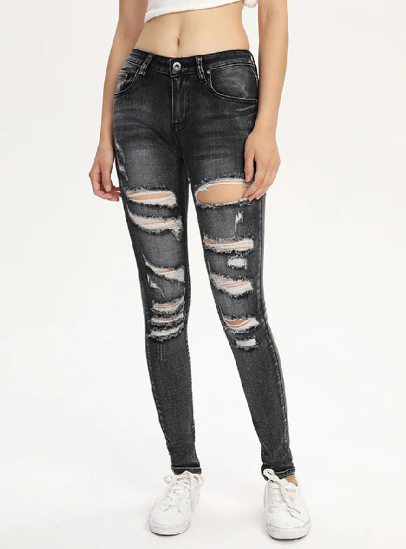 SLIM-FIT PERSONALITY BROKEN PENCIL PANTS Cozy Lounge Pants