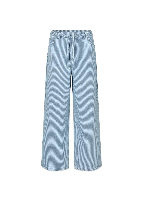 IsoldeMD pants - Soft Blue Stripe Soft Sweatpants Style