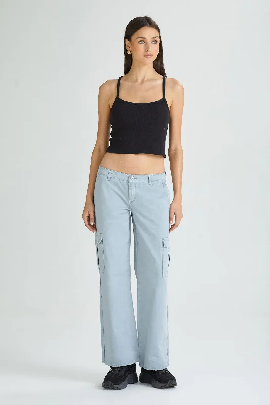 Ash 99 Low & Wide Cargo Pant Formal Stretch Pants