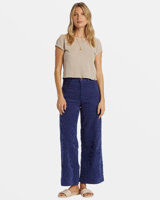 Be Free Corduroy Pants - I Sea Indigo Classic Flared Pants