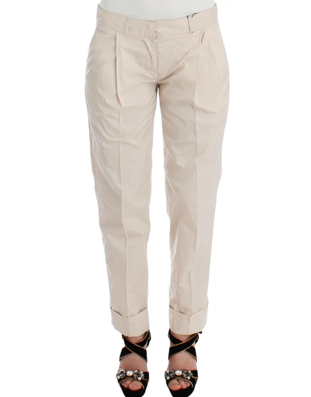 Chic Beige Chino Pants - Elegance Redefined Casual Drawstring Pants