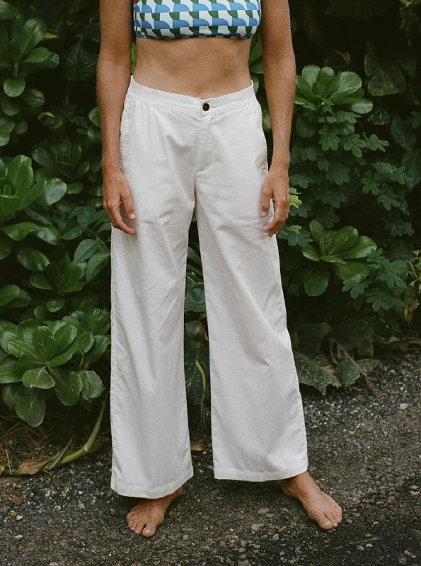 Comfy Palazzo Pants - Blanc De Blanc Fashionable Jogger Pants