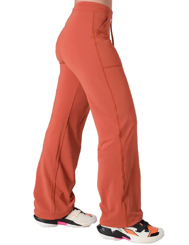 Cowgirl Tuff Womens Breathe Instant UPF Rust Nylon Lounge Pants Elegant Wool Trousers