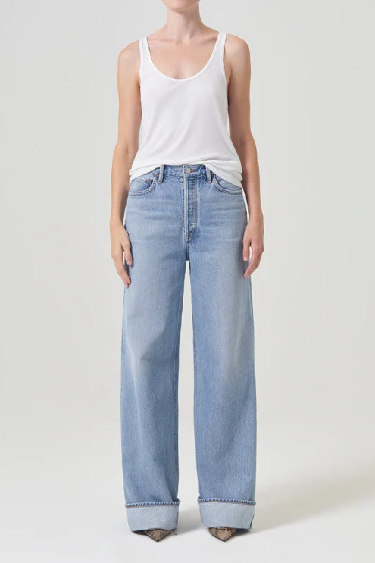 Agolde Dame High Rise Wide Leg Pants in Showdown Casual Lounge Pants