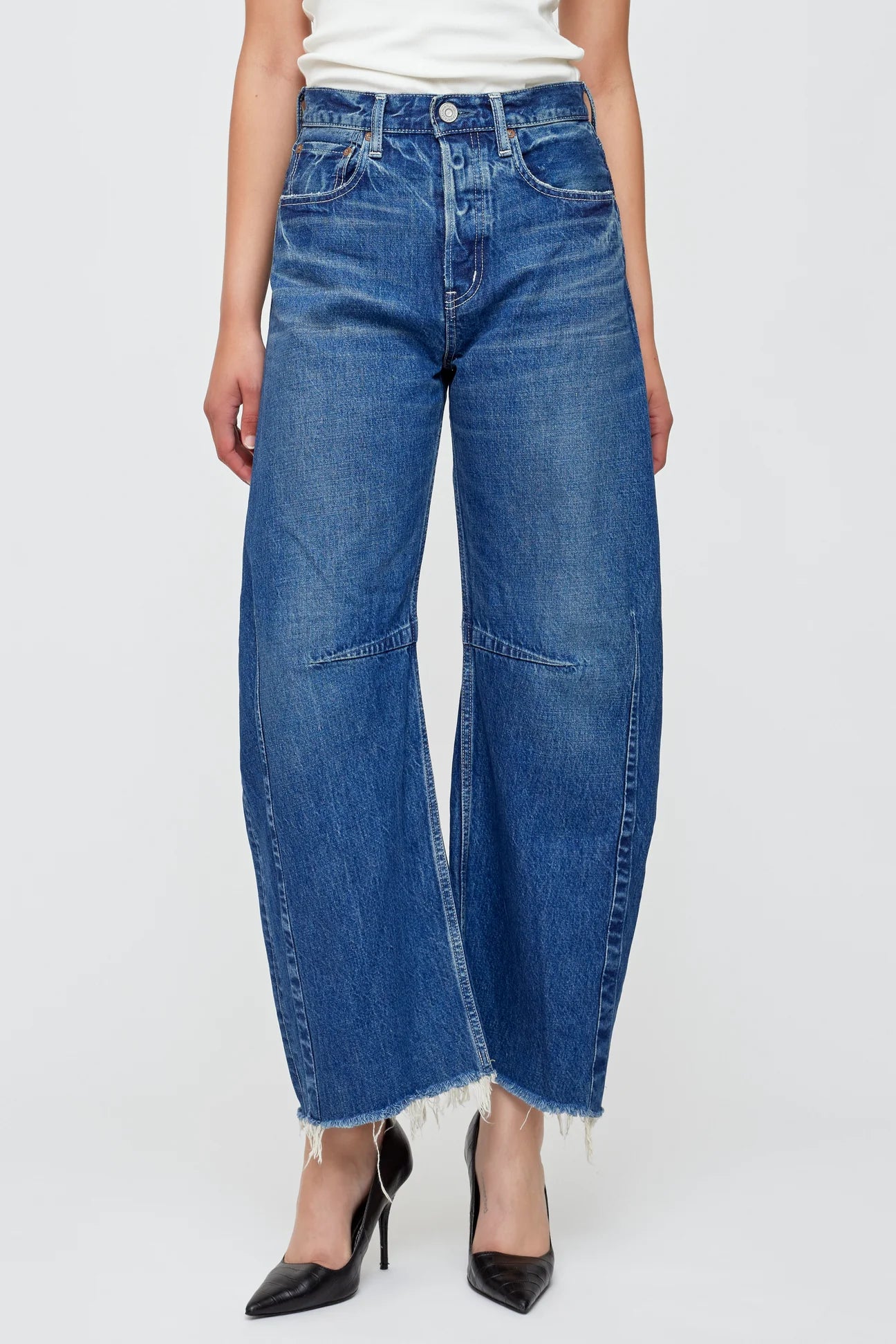 Duclay Cocoon Pants - Blue Soft Stretch Pants