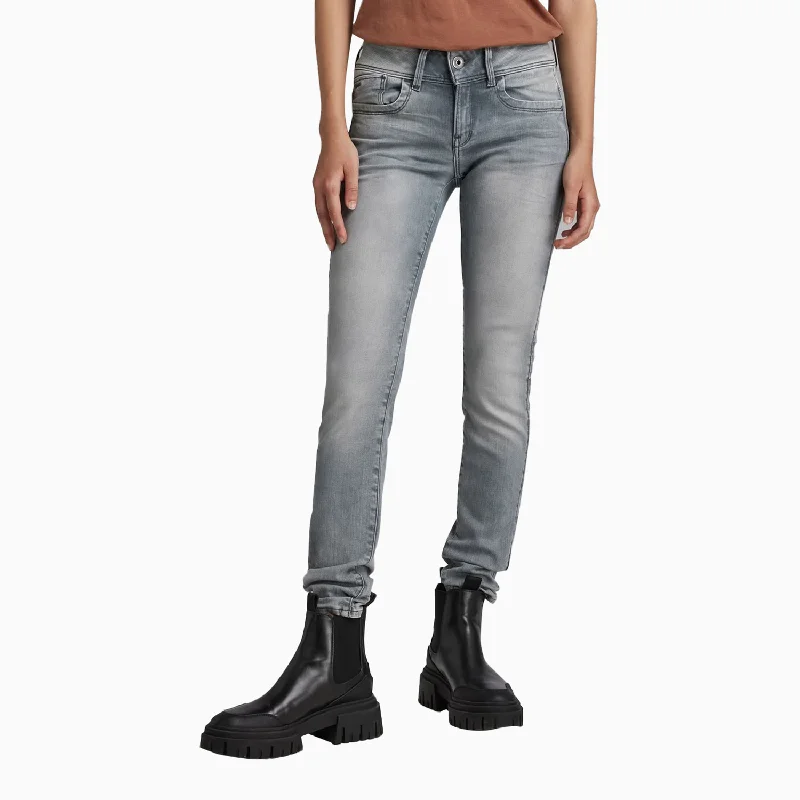 Women's Lynn Mid Skinny Denim Pant Chic Black Leggings