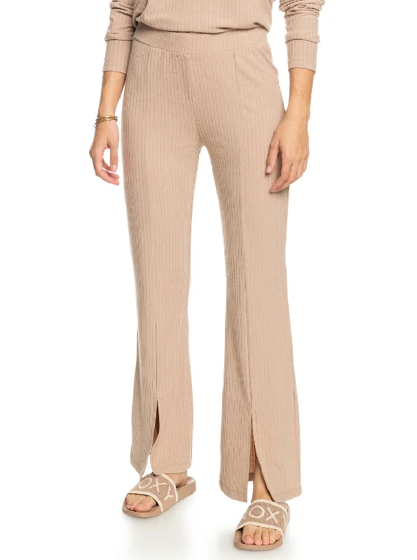 Hot Shot Pants - Warm Taupe Cozy Fitted Pants