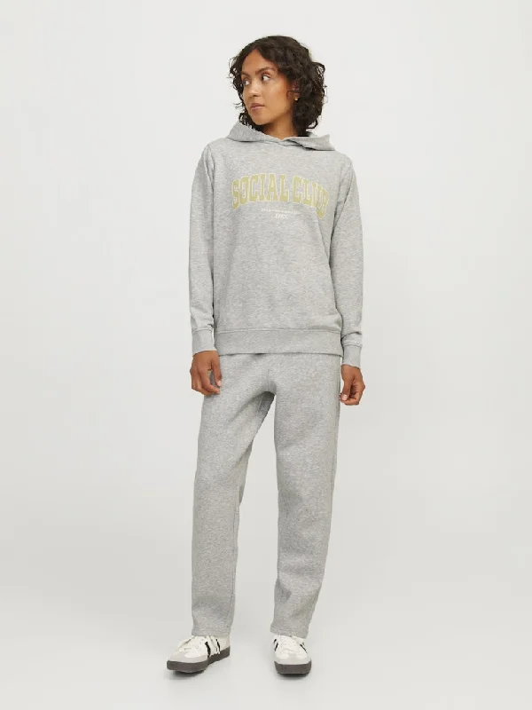 Kaya Sweat Pants Light Grey Chic Capri Pants