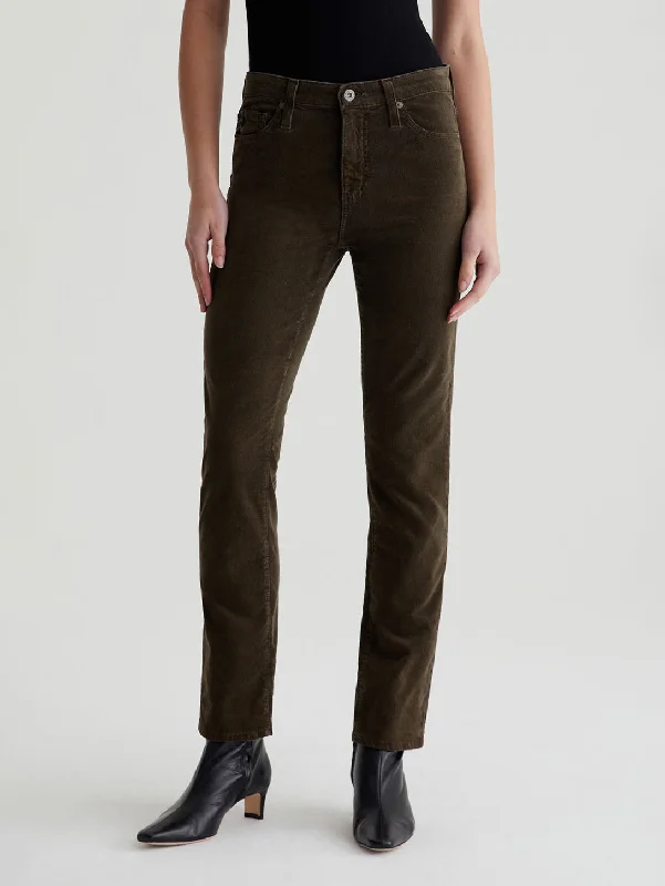 Mari Mid Rise Corduroy Pant - Rich Umber Cozy Lounge Pants