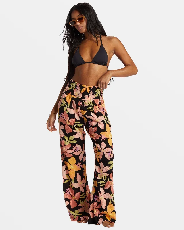 New Waves 2 Wide-Leg Pants - Kiss The Earth Comfortable Fleece Pants