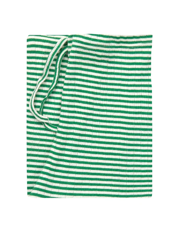 NPS Nova Pants Fine Stripe, Green/Ecru Chic Slim Fit Pants