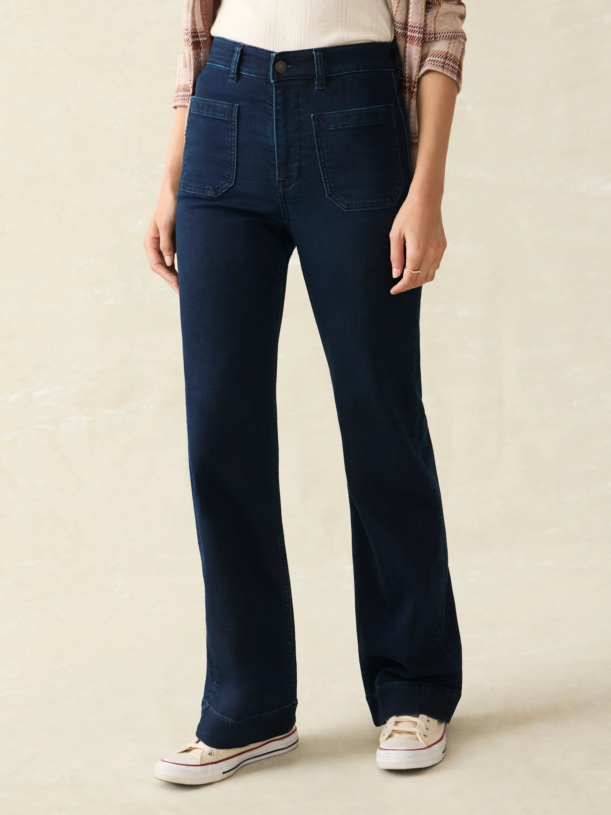 Faherty Stretch Terry Patch Pocket Pant- Clermont Classic Pleated Pants
