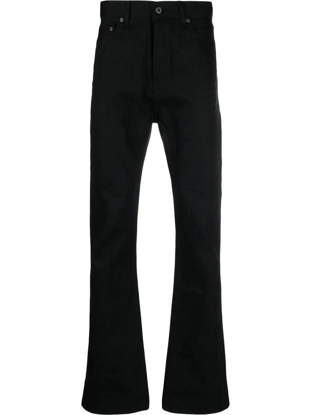Rick Owens Womens Woven Pants Jim Cut Blck Warm Wool Trousers